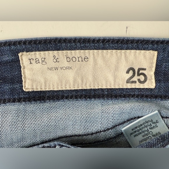 Rag & Bone Jeans Womens 25 Cate Mid-Rise Ankle Skinny Med. Wash Color: April - Picture 10 of 12